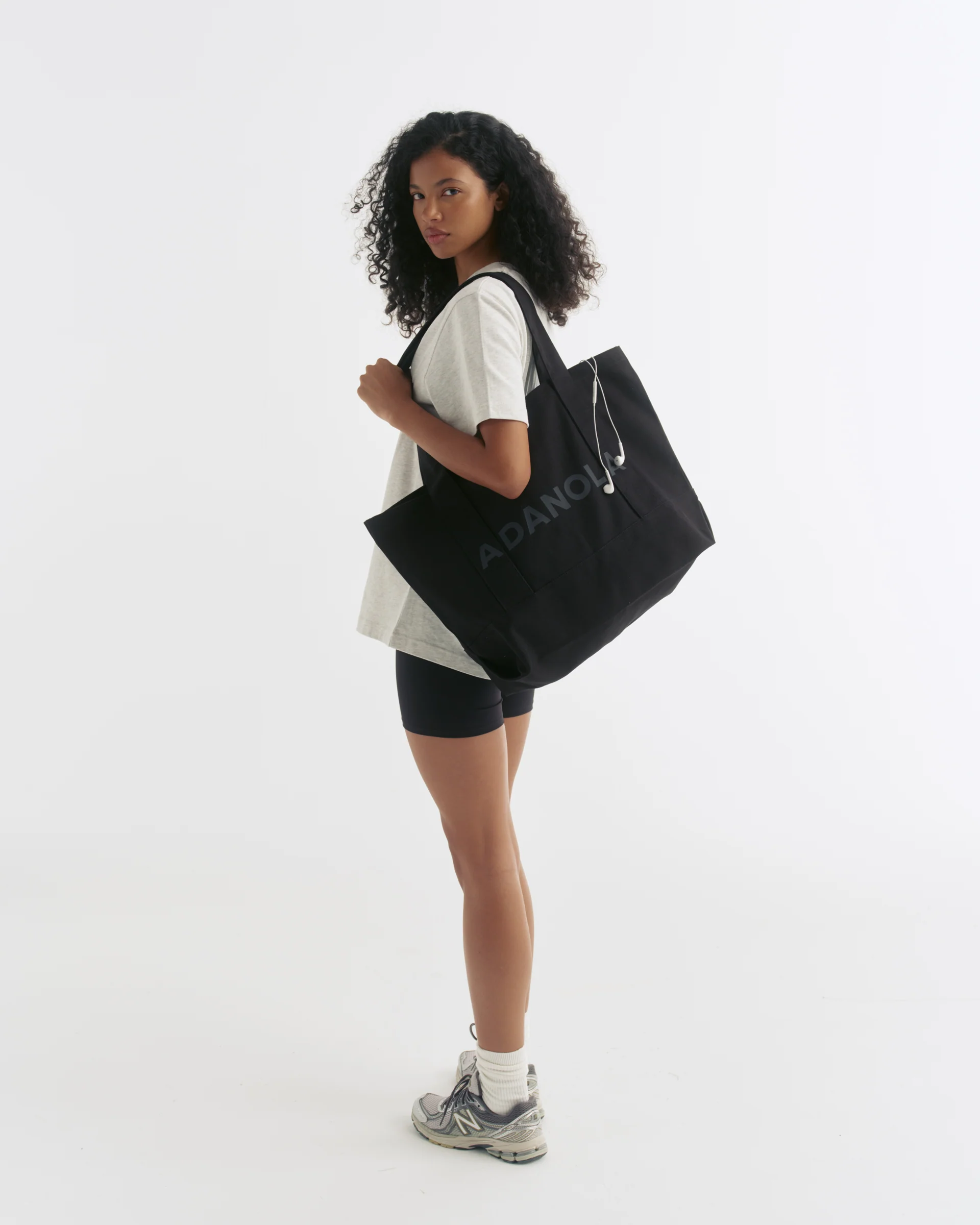 Adanola Branded Tote Bag - Black - Image 2