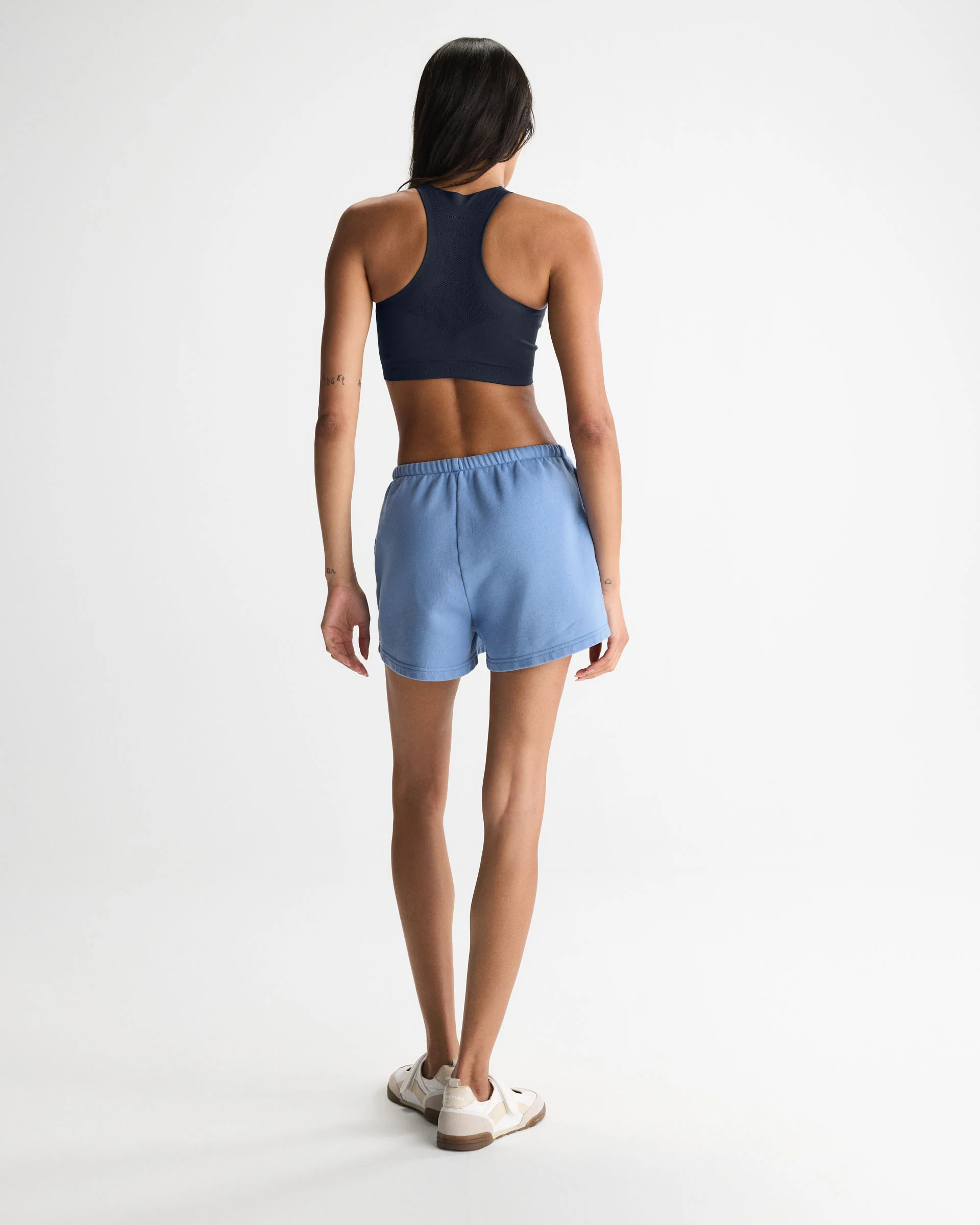 Everyday Active Washed Sweat Shorts - Blossom Blue/Buttercream - Image 2