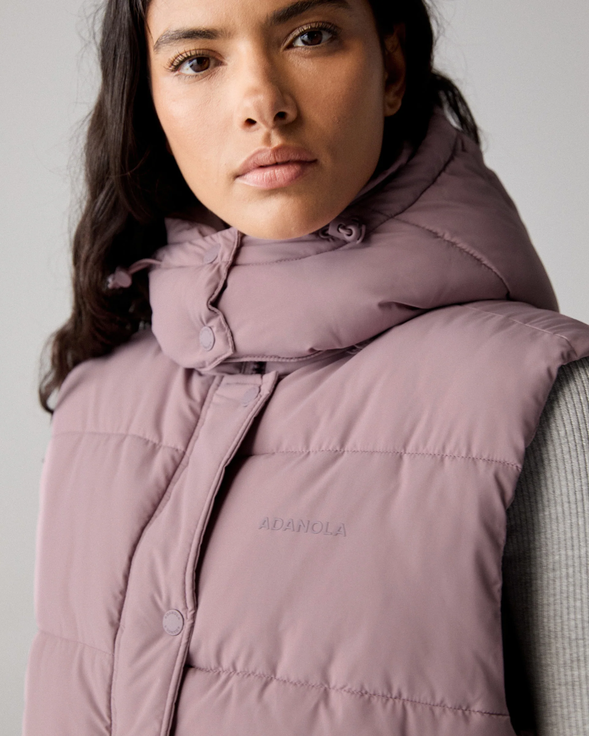 Hooded Puffer Gilet - Dusk Purple - Image 2