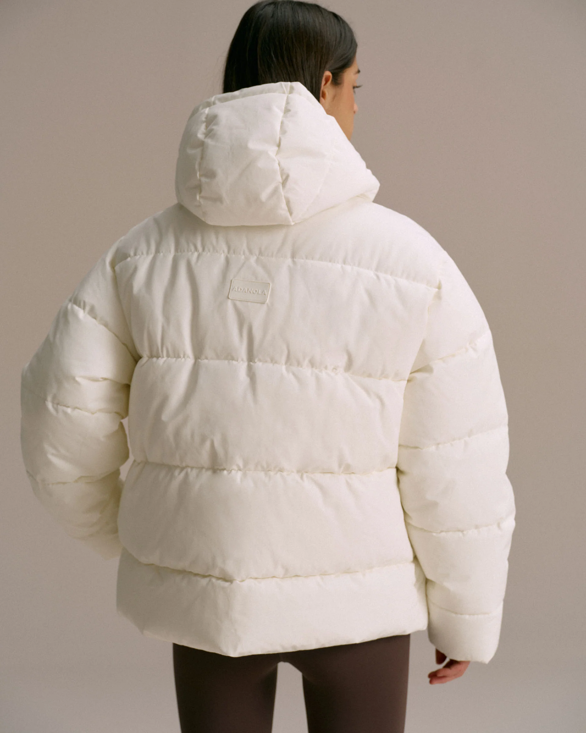 Hooded Puffer Jacket - Marshmallow White - Image 2