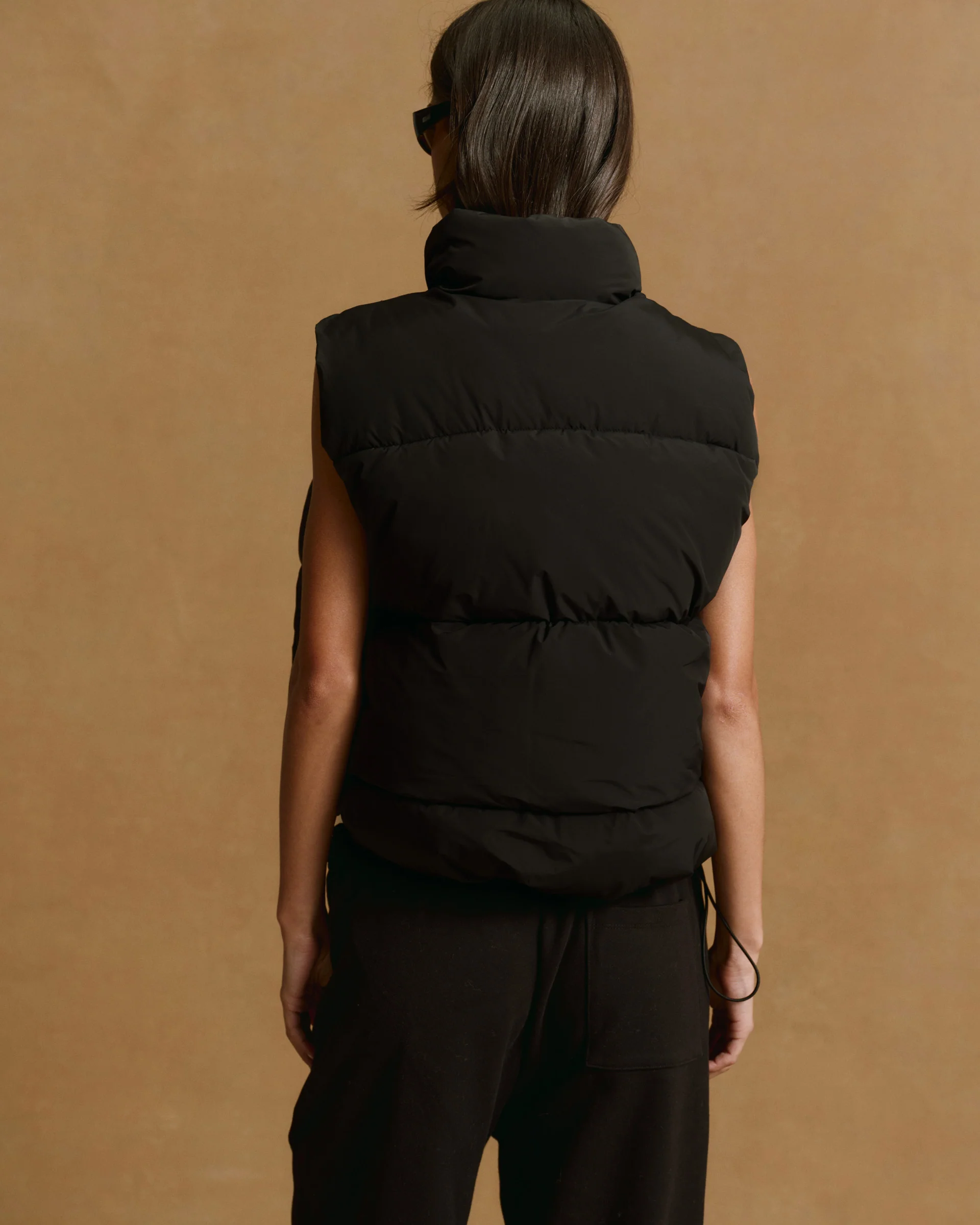 Puffer Gilet - Black - Image 2