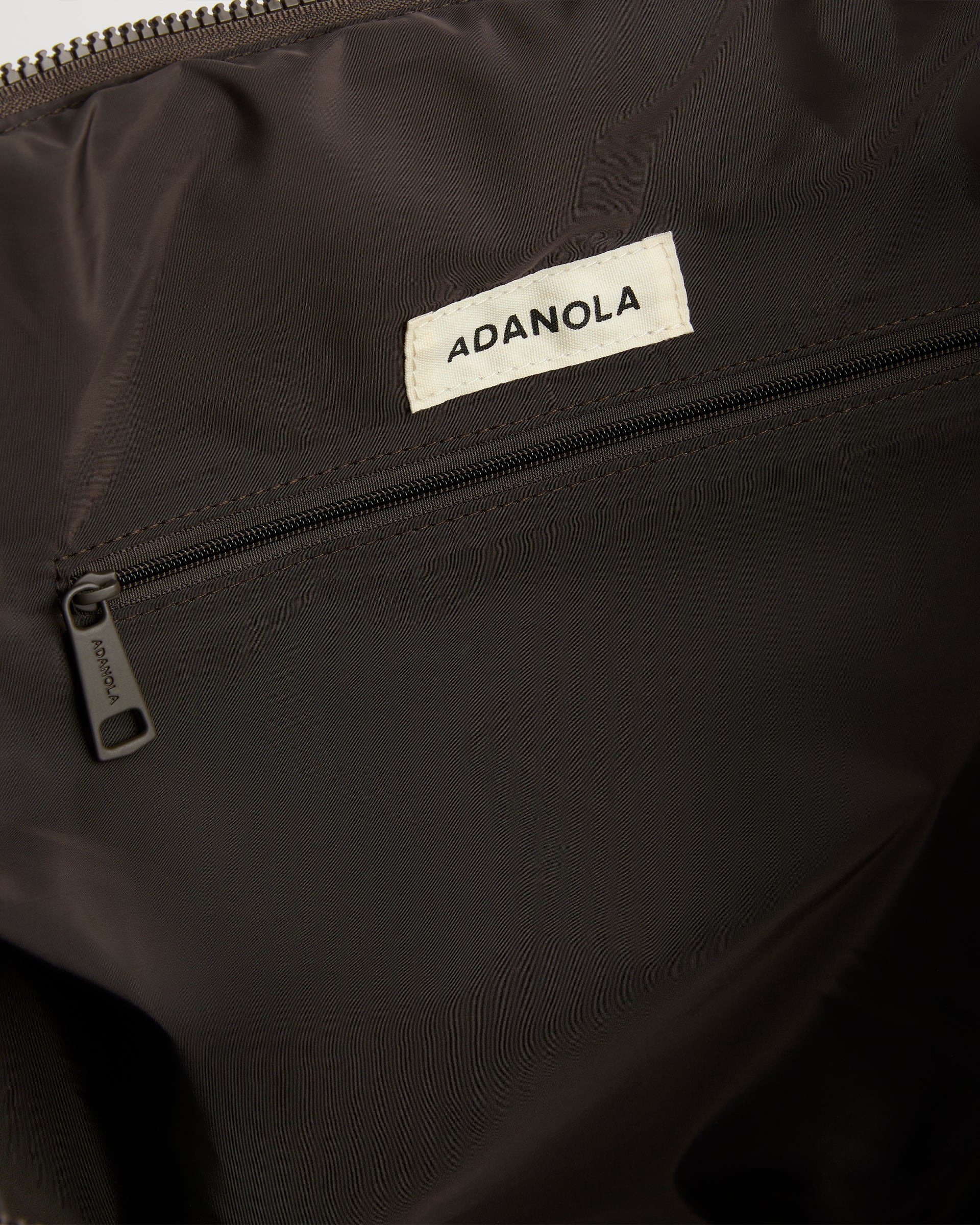 Quilted Nylon Duffle Bag - Coffee Bean - Image 6