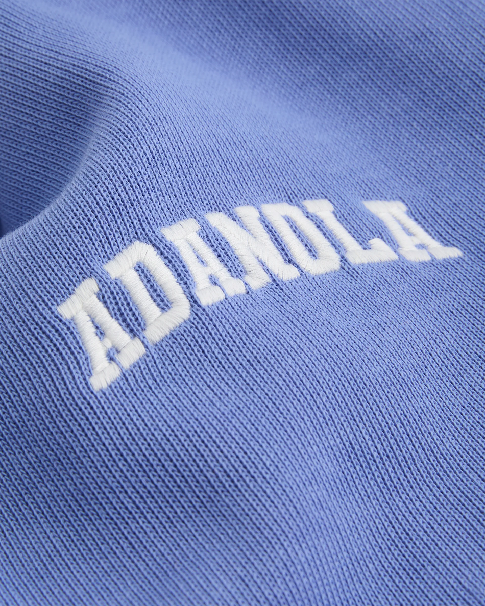 Varsity Oversized Rugby Top - Blossom Blue/Marshmallow White - Image 7