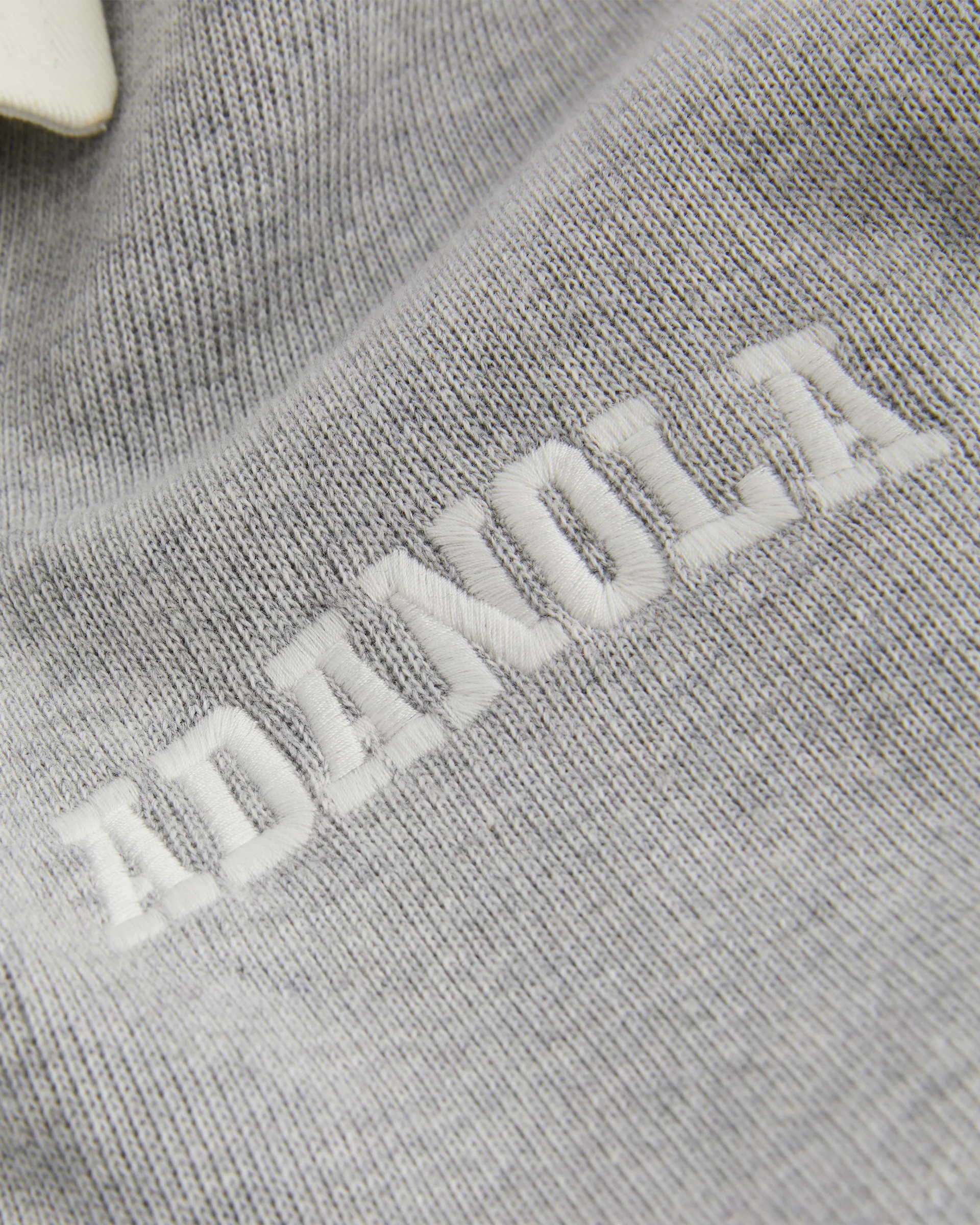 Varsity Oversized Rugby Top - Light Grey Melange/Marshmallow White - Image 5